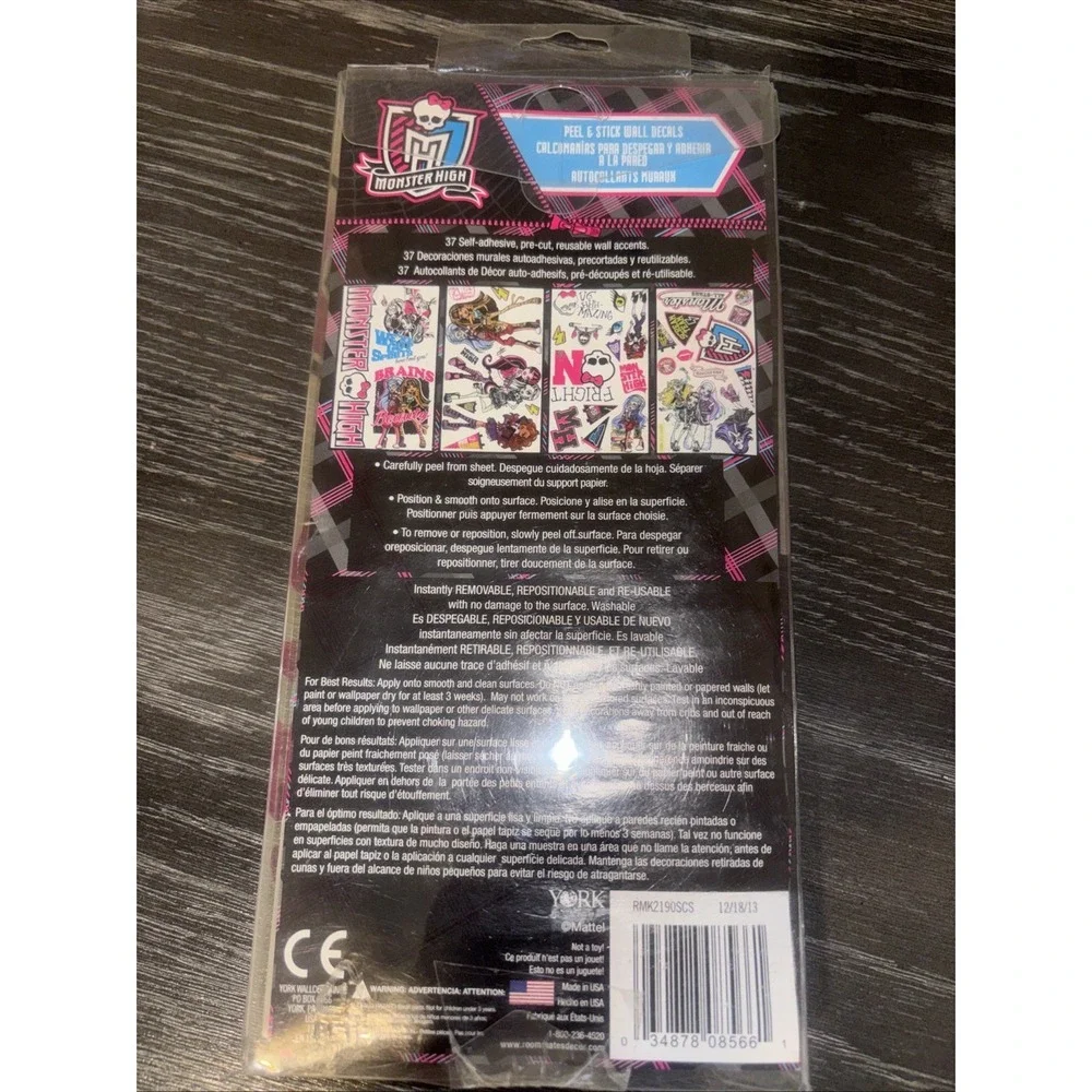 Monster High -‎ Removable Wall Decals